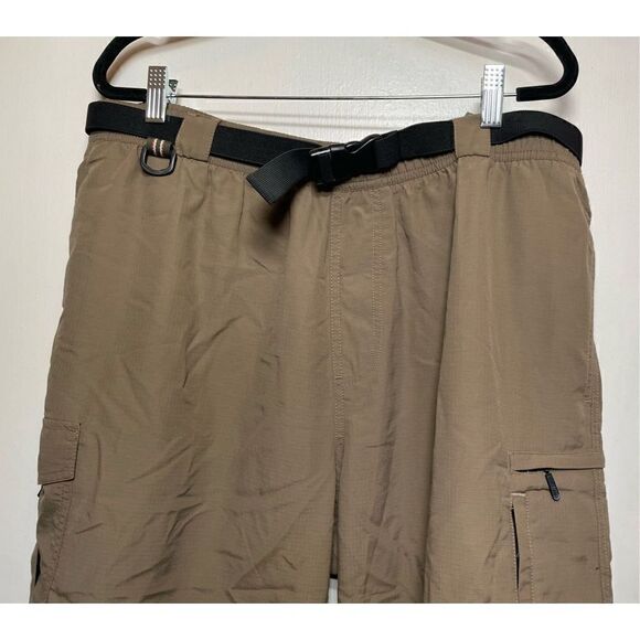 Eddie Bauer Tan  Convertible Cargo Belted Pants Mens size L NWT - Picture 3 of 16